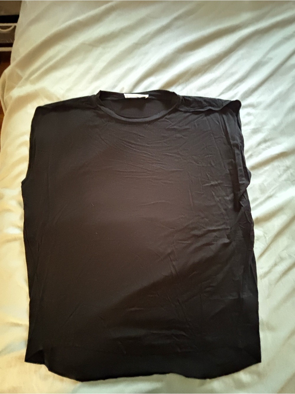 Double Zero Black Sleeveless Stretch Top Size Small. Oversized